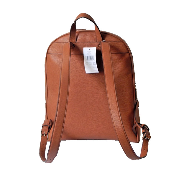 NWT Kate Spade New York LENA Leather Zipper Closure Top Handle Brown Backpack - Picture 6 of 13